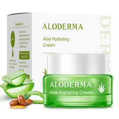 Aloderma crème-visage Aloe Vera 65% pour hydratation durable.