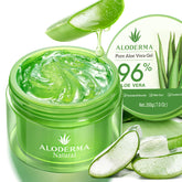 Aloderma Gel d'Aloe Pur dans le flacon, hydratation légère et rapide.
