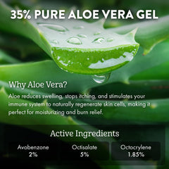 ALOE UP Sport Spray SPF15 — texture hydratante qui pénètre facilement et sèche vite.
