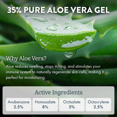 Aloe Up base visage pour maquillage sans effort.