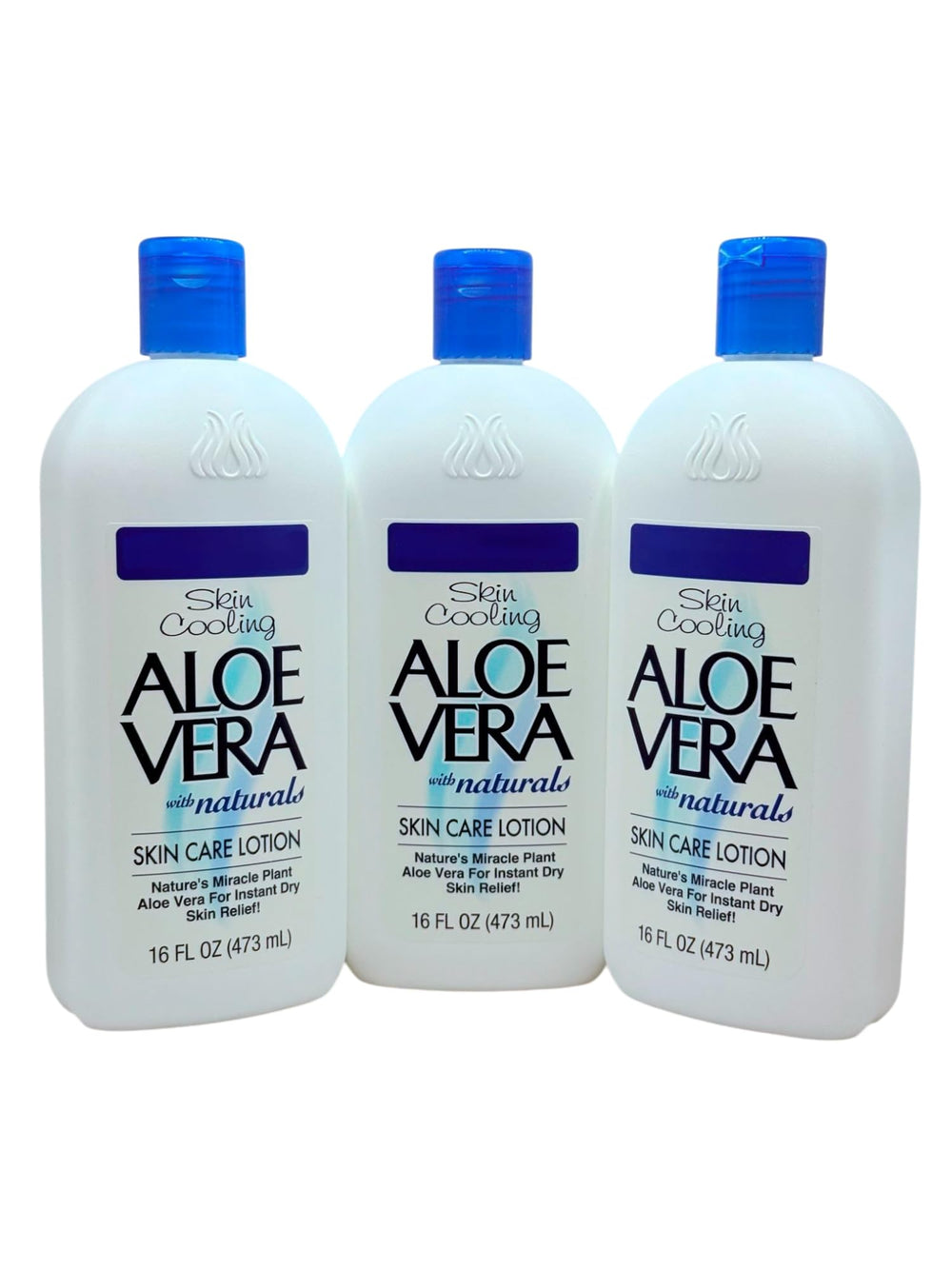 Lotion Aloe Vera Pack3, bouteille pratique pour hydratation rapide.