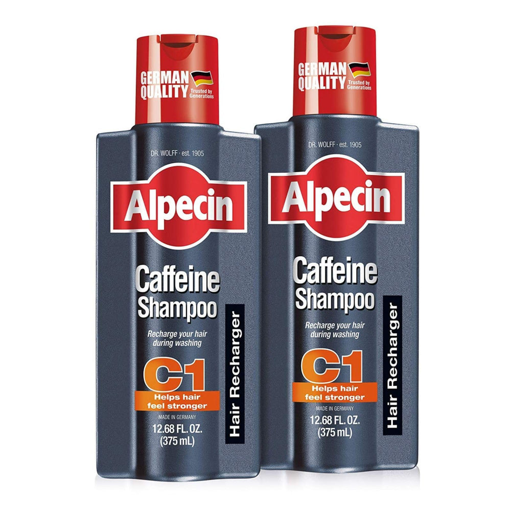 Alpecin C1 Shampoing Caféine : Bouteille visible, énergie rafraîchissante pour le cuir chevelu.
