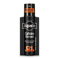 Alpecin C1 Black Edition – bouteille énergisante pour cheveux et cuir chevelu.