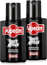 La bouteille Alpecin Gray Attack prête à l’emploi pour une couleur naturelle.