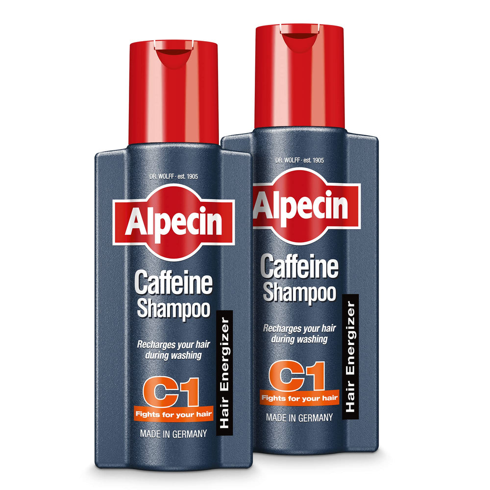 Shampooing Alpecin C1 dans sa bouteille, sensation rafraîchissante lors de l’utilisation
