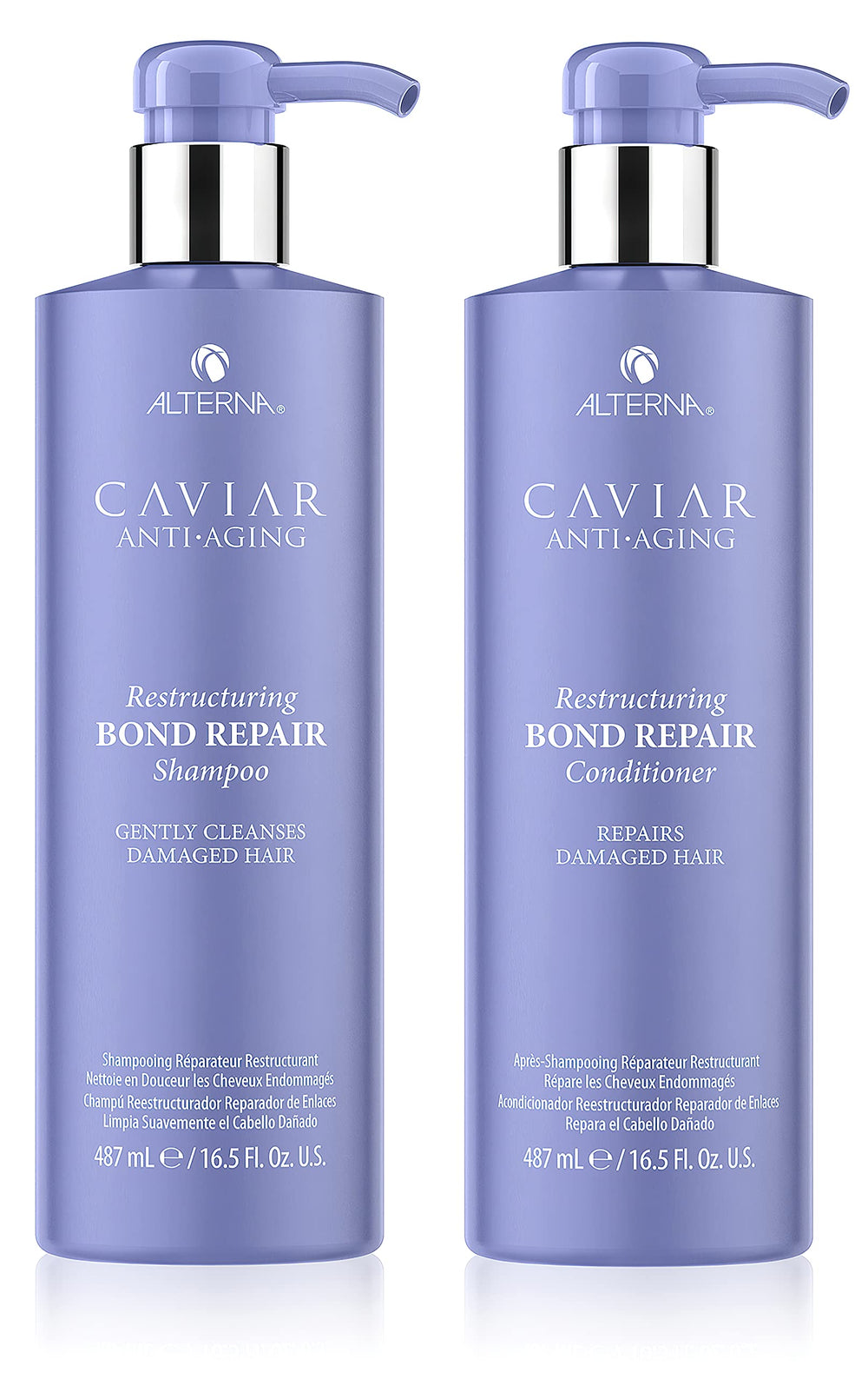 Alterna CAVIAR Shampoing – bouteille, nettoyage délicat et fraîcheur durable.