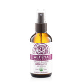Alteya Organics eau de rose en flacon, rafraîchit et hydrate tous types de peau.