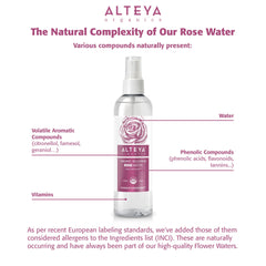 Alteya Organics Rose Damascena fleurs bulgares utilisées pour l’eau de rose.