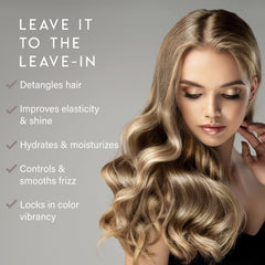 Cheveux hydratés et souples grâce à ALURAM et ingrédients végétaux.