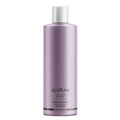 ALURAM Shampooing violet eau de coco pour cheveux brillants et hydratés.