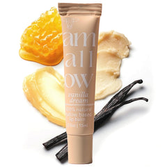 Baume Amallow tallow lèvres dans un tube presse pour une application rapide et propre.