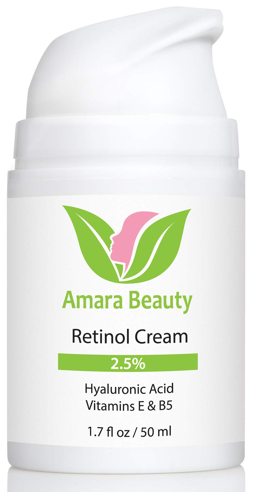 Amara Beauty bouteille retinol visage 2,5% pour teint plus lumineux.