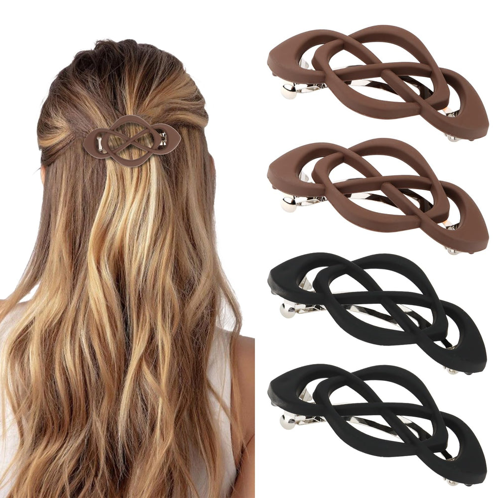 Barrettes Amariver ensemble quatre coloris pour varier les looks au quotidien.