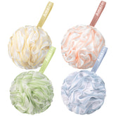 AmazerBath éponge-luffa exfoliante 75g ensemble 4 douceur pour la peau