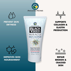 Crème Miracle Nigelle d’Amazing Herbs – texture onctueuse pour une application aisée.
