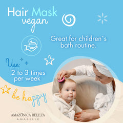 Masque Jolly Kids nourrit en douceur les cheveux des enfants.
