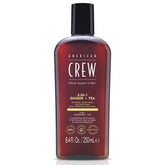 AMERICAN CREW 3-en-1 Gingembre-Arbre-à-thé : flacon net et revitalisant pour cheveux et peau.