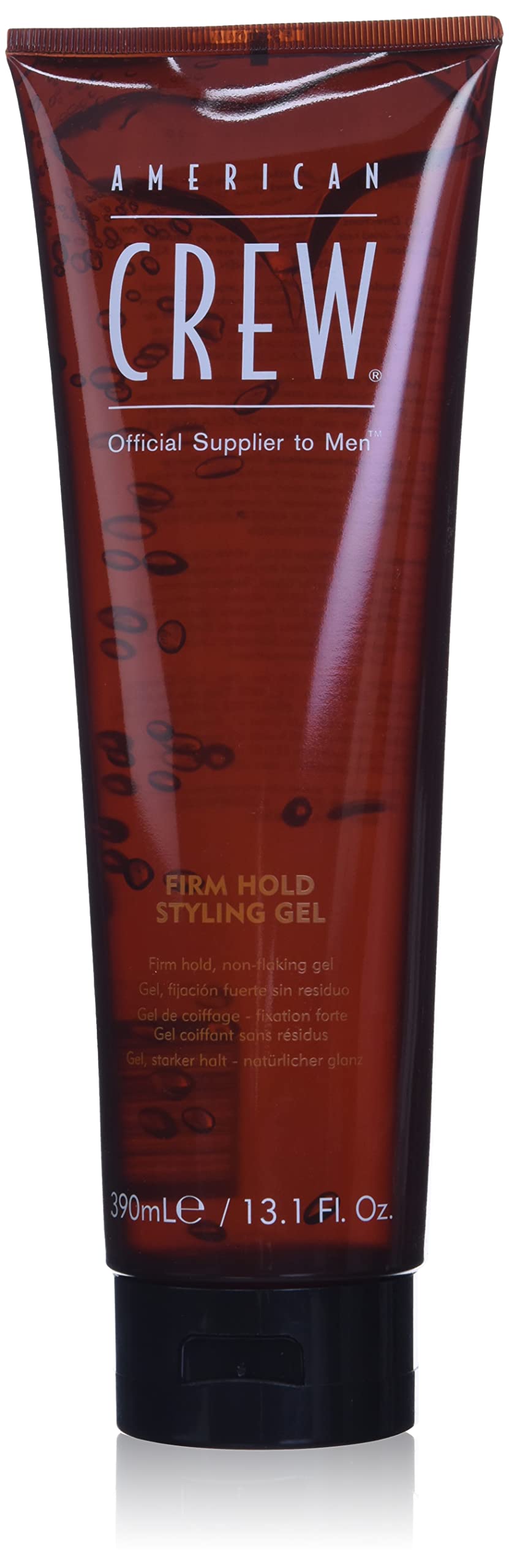 AMERICAN CREW Gel cheveux – vue de la bouteille avant, tenue ferme et brillance.