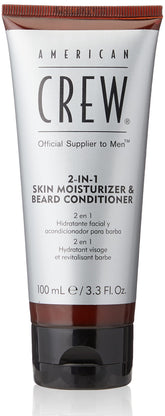 American Crew Hydratant 2-en-1 emballage: soin pratique pour barbe et peau