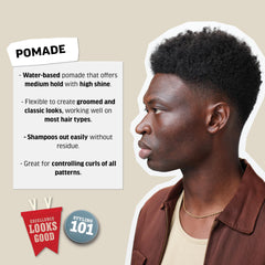 AMERICAN CREW pommade coiffante – textures capillaires et contrôle pour cheveux texturés.