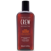 American Crew Shampoing Homme, bouteille nette, nettoyage quotidien pour cheveux propres et équilibrés.