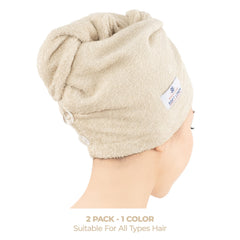 American Soft Linen serviette cheveux absorption optimale, idéale pour limiter les frisottis.