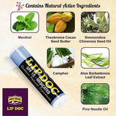 Texture onctueuse Lip Doc prête à hydrater rapidement et durablement.