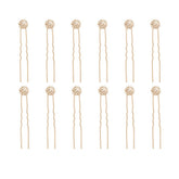 Épingle Ammei Headpiece en cristal doré pour mariée, éclat durable et élégant
