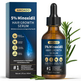 AMOADO Minoxidil 5% flacon, prêt à l’emploi pour stimuler potentiellement la croissance capillaire.