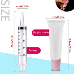 AMORIX tubes glosse à lèvres transparents, visuel clair et pratique.