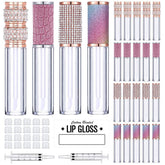 AMORIX tubes gloss cristaux strass pour un look chic et portable.