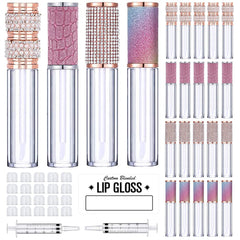 AMORIX tubes gloss cristaux strass pour un look chic et portable.