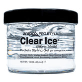 AmPro Pro Styl Clear Ice — bouteille claire pour un coiffage polyvalent et efficace.