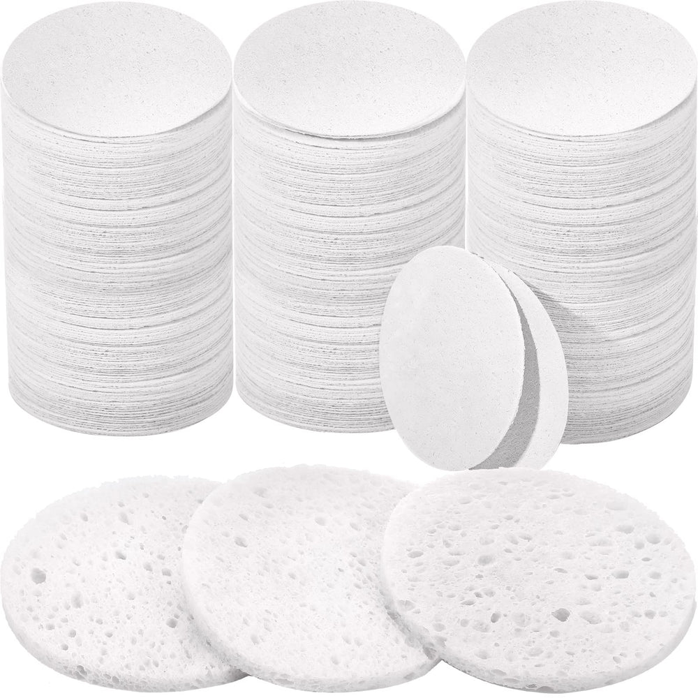 Amyhill éponge visage comprimée, 300 pièces, nettoyage doux et exfoliation légère.