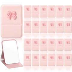 Amyhill Miroir pliant poche Noeud Coquette Rose, parfait pour fetes et cadeaux