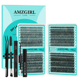 AMZGIRL LASH clusters kit with 640 pieces for customizable looks