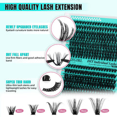 AMZGIRL LASH Lash Clusters: longueurs 8-16 mm pour varier les looks