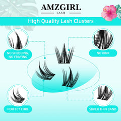 AMZGIRL LASH Clusters Manga ensemble d’extensions yeux: variété et compatibilité avec d’autres cils