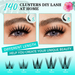 AMZGIRL LASH Clusters Manga longueurs 10-18mm: permet des styles variés et personnalisables
