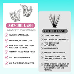 AMZGIRL LASH clusters réutilisables pour économie et praticité