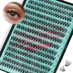 AMZGIRL LASH wispy clusters 280 pièces 10 mm pour un regard naturel