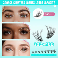 AMZGIRL LASH — extensions 30D et 40D pour varier le volume.