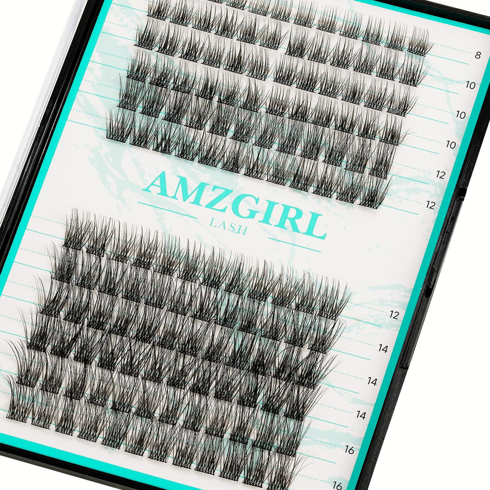AMZGIRL LASH grappes légères 8-16mm pour un look naturel durable.