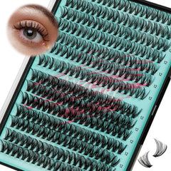 AMZGIRL LASH groupes-cils wispy 280 pièces, résultat naturel et pose rapide.
