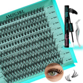 AMZGIRL LASH kit complet 200 clusters prêt à l’emploi à domicile.