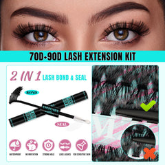AMZGIRL LASH Kit pinces d application pour placer les clusters facilement.