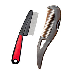 AMZWISH peigne dents larges en plastique rouge pour démêler et apaiser le cuir chevelu.