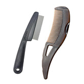 AMZWISH peigne pellicules dents larges: massage cuir chevelu et collecte de résidus.