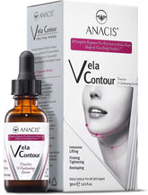 Sérum-cou Anacis, flacon : contour ligne V plus net et peau hydratée.