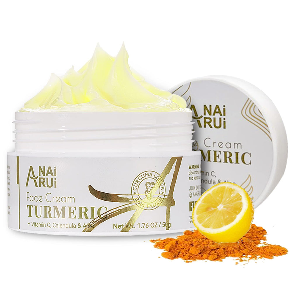 ANAI RUI Crème Visage Curcuma Flacon: hydratation et éclat.